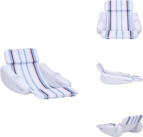 vidaXL Zwembadstoel - Zwembadstoelen - Zwembad Stoel - Zwembad Stoelen - Zwembadstoel drijvend 140x83x60 cm