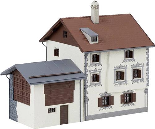 Faller - 1/87 BOERENHUIS UIT GRAUBUNDEN BERGUN (2/23) * - modelbouwsets, hobbybouwspeelgoed voor kinderen, modelverf en accessoires