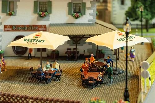 Faller - 1/87 BIERTUIN SET VELTINS (5/24) * - modelbouwsets, hobbybouwspeelgoed voor kinderen, modelverf en accessoires