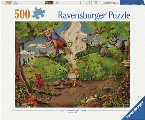 Ravensburger puzzel Bij de bosheks - Legpuzzel - 500 stukjes