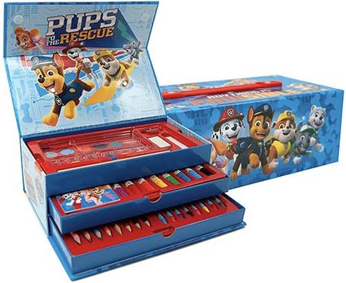 Paw Patrol - Kleurkoffer met lades - 42 delig