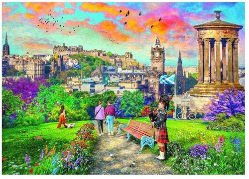 Ravensburger puzzel Edinburgh Romance - Legpuzzel - 1000 stukjes