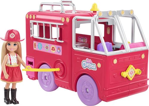 Barbie Chelsea Brandweerwagen - Barbiepop