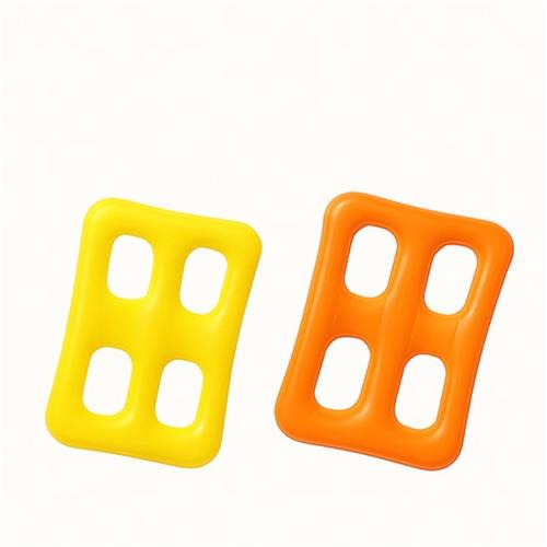 "Multifunctioneel, effen geblokt drijvend watervlot voor volwassenen om te rusten en te baden in de zon, opblaasbaar zit- en ligspeelgoed voor waterfeestjes - Orange + Gelb "