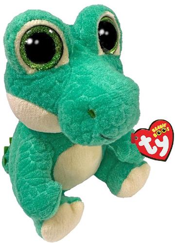 Ty knuffel alligator Ernie groen 15cm pluche speelgoed.