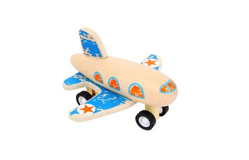 Small Foot - Houten Pull-back Vliegtuig, per stuk