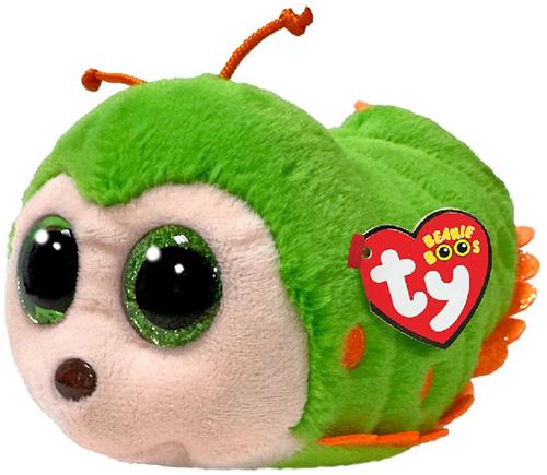 Ty knuffel Beanie Boo Pilar rups pluche speelgoed 15cm multi.
