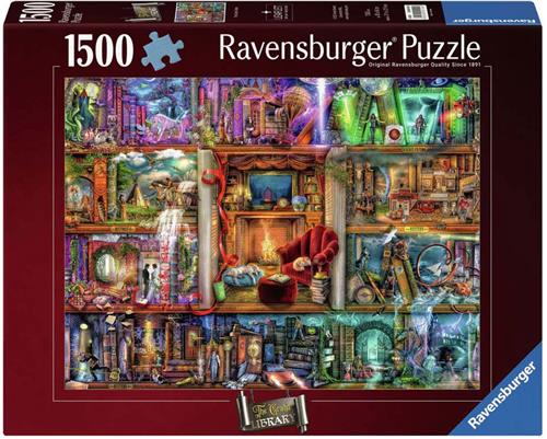 Ravensburger puzzel De grote bibliotheek - Legpuzzel - 1500 stukjes