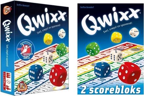 Spellenbundel - 2 stuks - Dobbelspel - Qwixx & 2 extra scorebloks