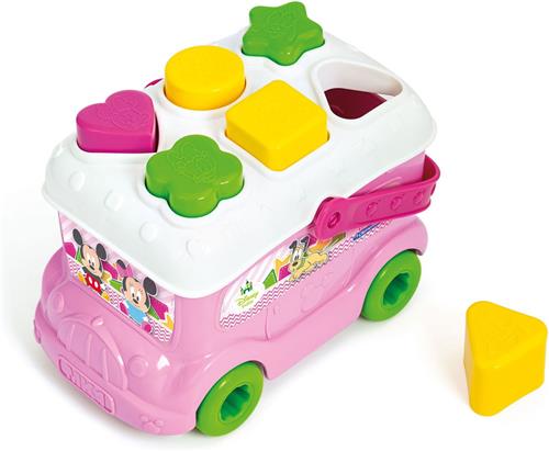 Baby Clementoni  Minnie Mouse Vormenbus  Blokkendoos  Babyspeelgoed  Blokken voor Baby vanaf 10 maanden