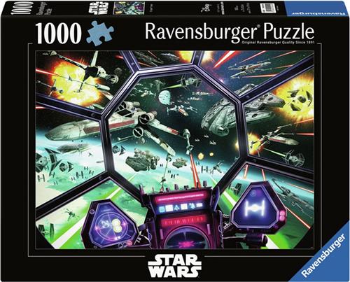 Ravensburger puzzel Star Wars: TIE Fighter Cockpit - Legpuzzel - 1000 stukjes