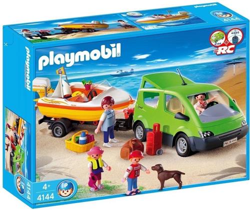Playmobil Family Fun gezinsauto met speedboot 4144