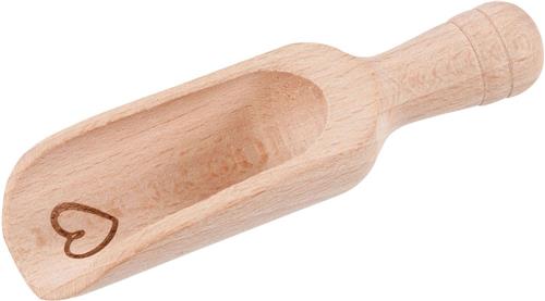 Goki Houten Meelschepje Hart Klein, 10cm