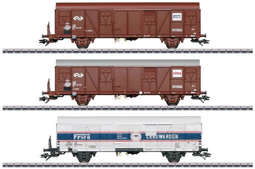 Märklin 47316 H0 3 goederenwagens Gbs 14 m Frico van de NS