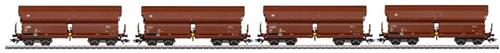 Märklin Aus 0730 H0 4-delige set draaidakwagens Tals 968 van de DB