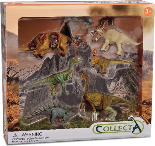 Collecta Gift Set / Prehistorie: SET 6 stuks Prehistorie, in geschenkdoos 33x9x30cm