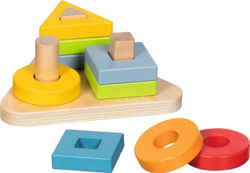 Goki sorteerspel - educatief houten speelgoed kleuren vormen.