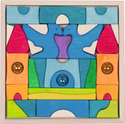 Goki kasteel houten speelgoed kasteel voor kinderen.