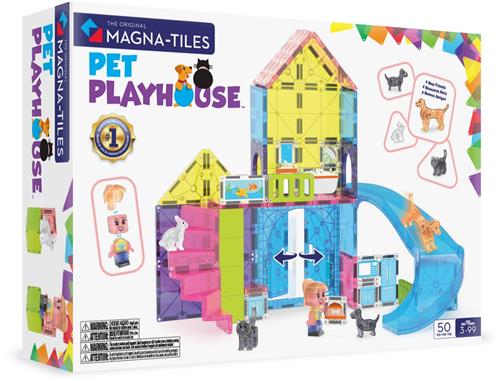 Magna-Tiles Dieren Speelhuis - Pet Playhouse 50 stuks Set