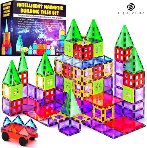 Equivera Magnetic Tiles - Magnetisch Speelgoed - Magnetic Tiles Speelgoed - Magnetisch Speelgoed Tegels
