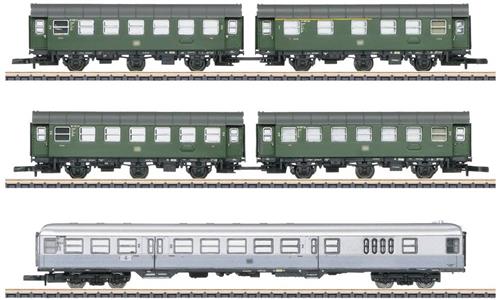 Märklin 87074 Z 5-delige set personenrijtuigen omkeertrein van de DB, MHI