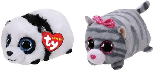 Ty - Knuffel - Teeny Ty's - Bamboo Panda & Cassie Mouse