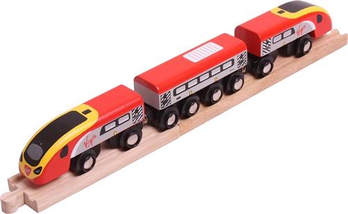 Houten Virgin Pendolino Trein, 5dlg