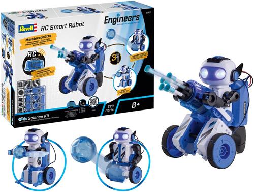 Revell Modelbouwpakket - 21307 Engineers - RC Slimme Robot met 3 Bouwopties - 16,8cm hoog - 2,4GHz Plastic - Revell -