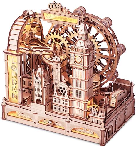 Robotime London Sightseeing Walk - EGB01 - ROKR Amusing Table Game Series - Knikkerbaan - Bouwpakket - Knutselen - Modelbouw