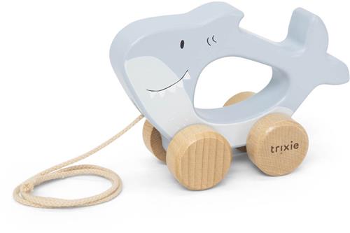 Houten trekspeeltje - Mr. Shark