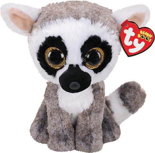 Ty - Knuffel - Beanie Boos - Linus Lemur - 15cm