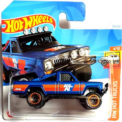 HOT WHEELS '73 JEEP J10 BLUE 91/250 1:64 HW HOT TRUCKS 4/10