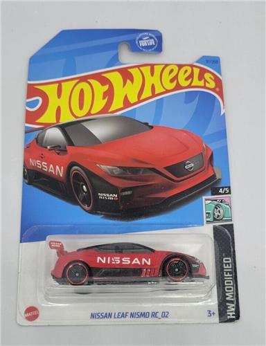 HOT WHEELS NISSAN LEAF NISMO RC_02 RED 91/250 1:64 HW MODIFIED 4/5