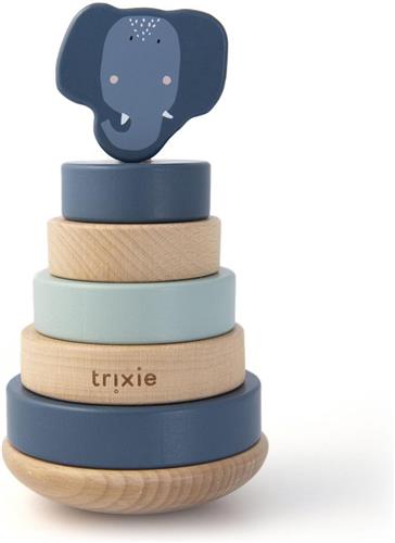 Trixie houten stapeltoren | Mrs. Elephant | Stacking toy | Tower | Olifant | Speelgoed