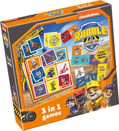 Rubble & Crew 3 in 1 Lotto, Domino, Memo