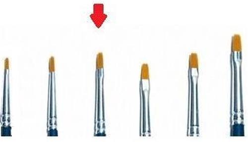 Italeri - 0 Brush Synthetic Flat Single Pack (Ita52223)