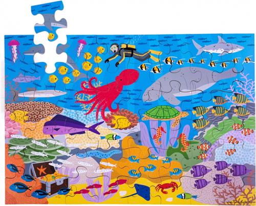 Bigjigs onder de zee vloer puzzel (48 stuk)