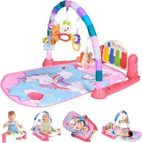 Waterspeelmat Baby Speelmat met Muziek en Verlichting - Afneembaar Activiteitsspeelgoed - Vroege Ontwikkelingsactiviteit - Baby Cadeau voor baby's (Eenhoorn) Waterspeelmat