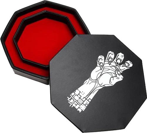 Dice tray Grinning Gargoyle 22cm DND dobbelstenen lade Vecna Artwork Perfecte Polyherdral dobbelstenen opslag RPG Rolling Mat DnD dobbelstenen doos voor opslag en bescherming DD dobbelstenen trays. dice tray