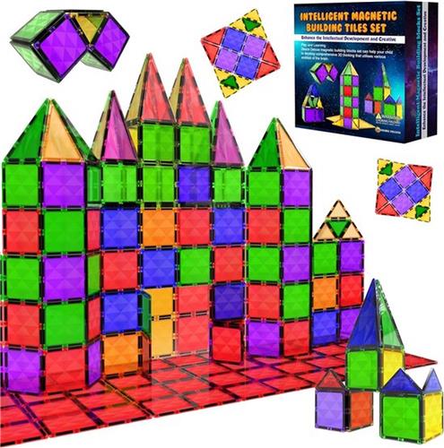 Desire Deluxe Magnetische bouwstenen tegels Montessori kinderspeelgoed voor jongens en meisjes - educatieve constructieset cadeau - verjaardag, voor 3-8 jaar (37st).