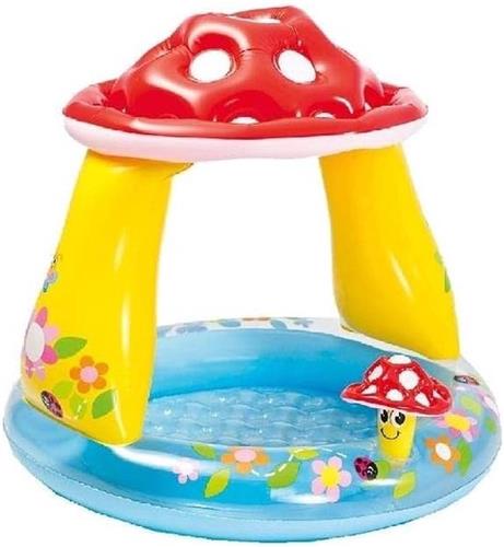 - Opblaasbaar Paddenstoel Babyzwembad 57114NP van Intex - Babyzwembad met Paddenstoelontwerp 57114NP van Intex - Intex Babyzwembad 57114NP met Schattig Paddenstoel Design - Opblaasbaar Babyzwembad 57114NP met Paddenstoelthema van Intex