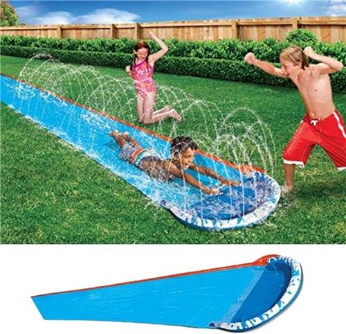 Kids speed blast waterglijbaan - Zomer buitenzwembad - 16fts opblaasbaar speelgoed met water sprinklers