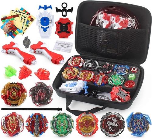 4d Battle Metal Masters Speed Spinning Top Set - Voor Kinderdag Pasen Kerstmis Verjaardag - 8 X Burst Top + 2 X Burst Gyro Launcher