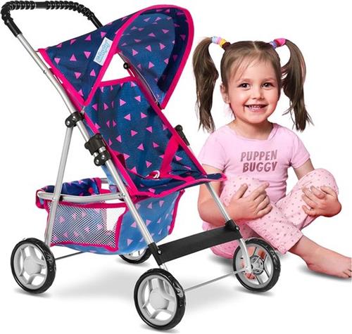 Poppenbuggy kinderwagen voor poppen modern KP0280T met buggy functie