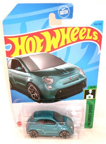 HOT WHEELS FIAT PANDA 500e 144/250 1:64 BLAUW