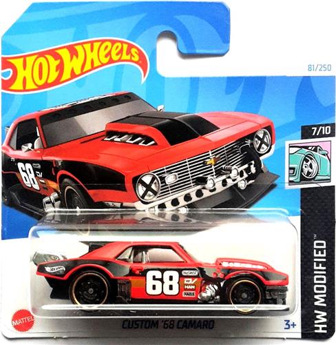 HOT WHEELS '68 CAMARO RED 81/250 (1:64) HW MODIFIED 7/10