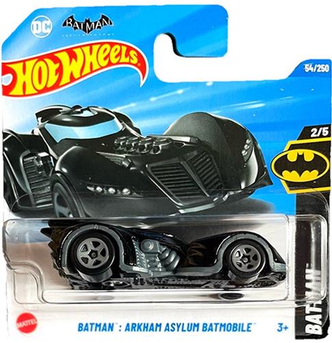 HOT WHEELS BATMAN ARKHAM ASYLUM BATMOBILE 54/250 1:64 HW 2025 BATMAN 2/5 SHORT CART
