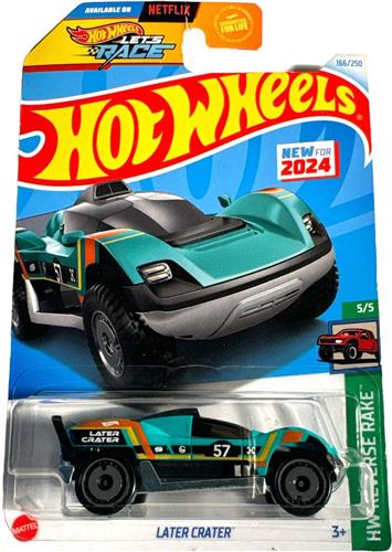 HOT WHEELS LATER CRATER TURQUOISE 166/250 1:64 HW REVERSE RAKE 5/5
