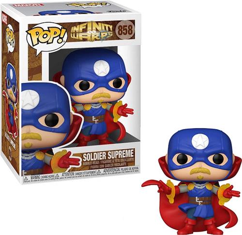 Funko Pop! Marvel: Infinity Warps - Soldier Supreme #858 Glows in the dark Exclusive