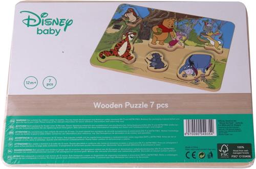 Disney Vormenpuzzel Winnie The Pooh Junior Hout 6 Stukjes